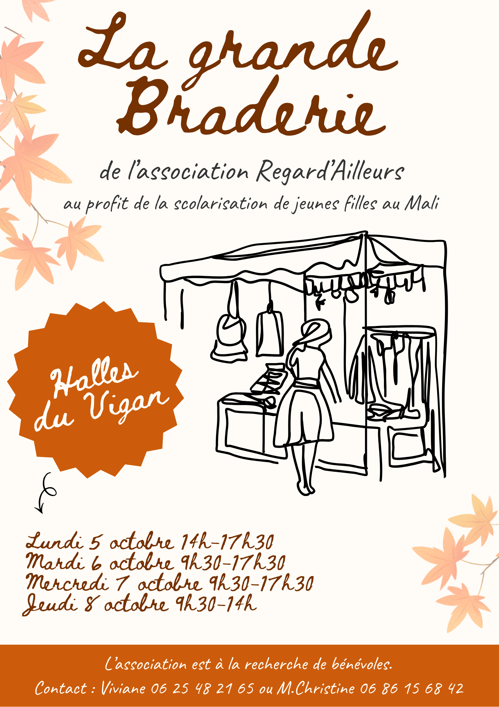 Grande braderie de l’association Regard’ ailleurs