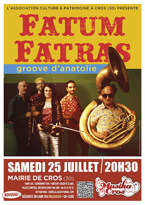 CONCERT FATUM FATRAS – CROS (30) – MAIRIE 20H30