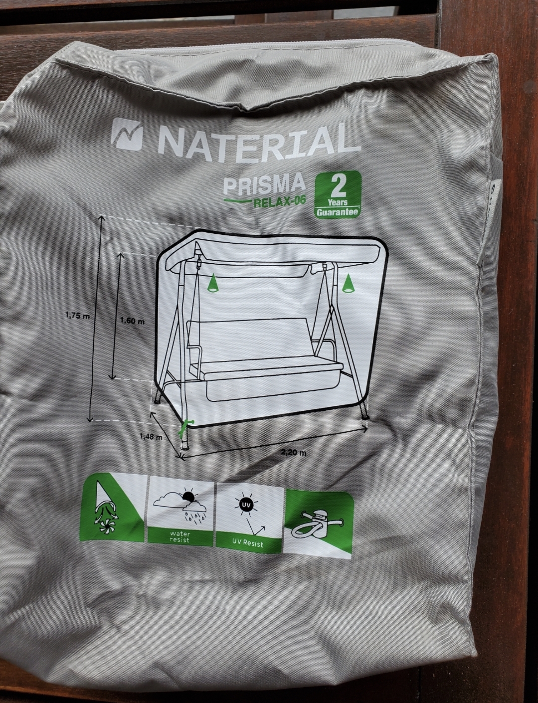 Housse de protection neuve pour balancelle de jardin